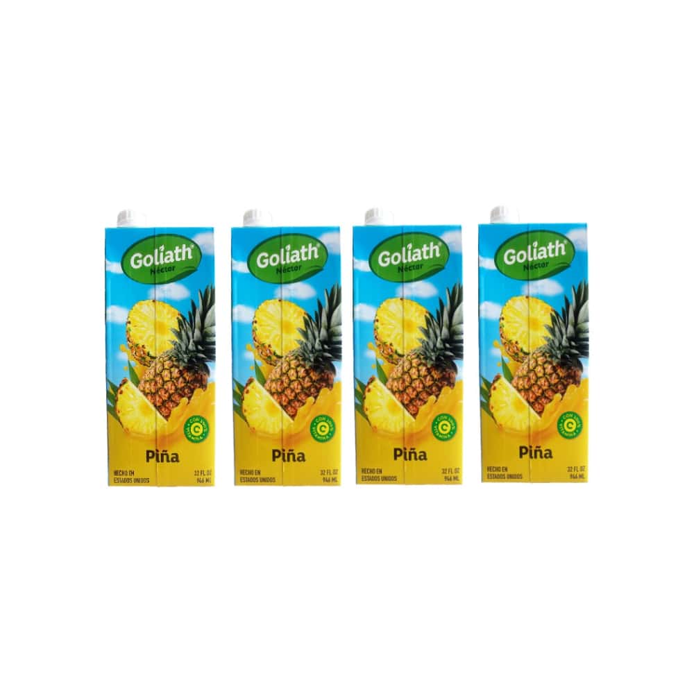 Jugo sabor piña Goliath (4 x 946 ml / 32 fl oz) - Miniatura 1