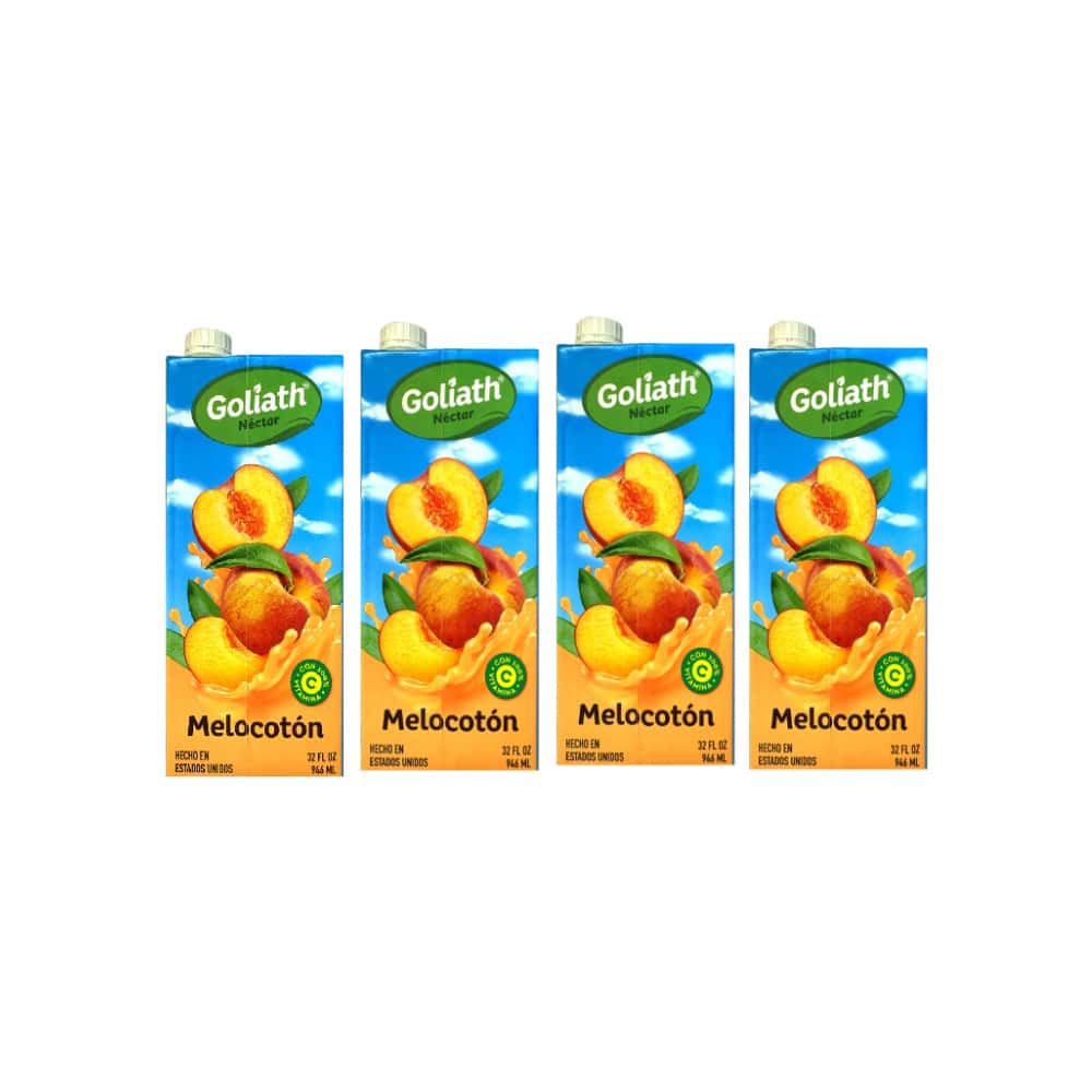 Jugo de melocotón Goliath (4 x 946 ml / 32 fl oz) - Miniatura 1