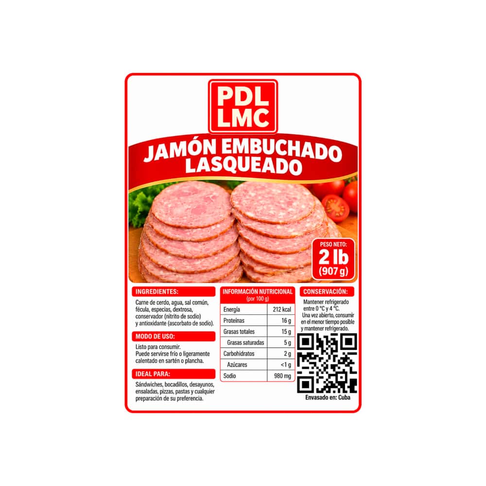 Jamón embuchado lasqueado PDL LMC (907 g / 2 lb) - Miniatura 3