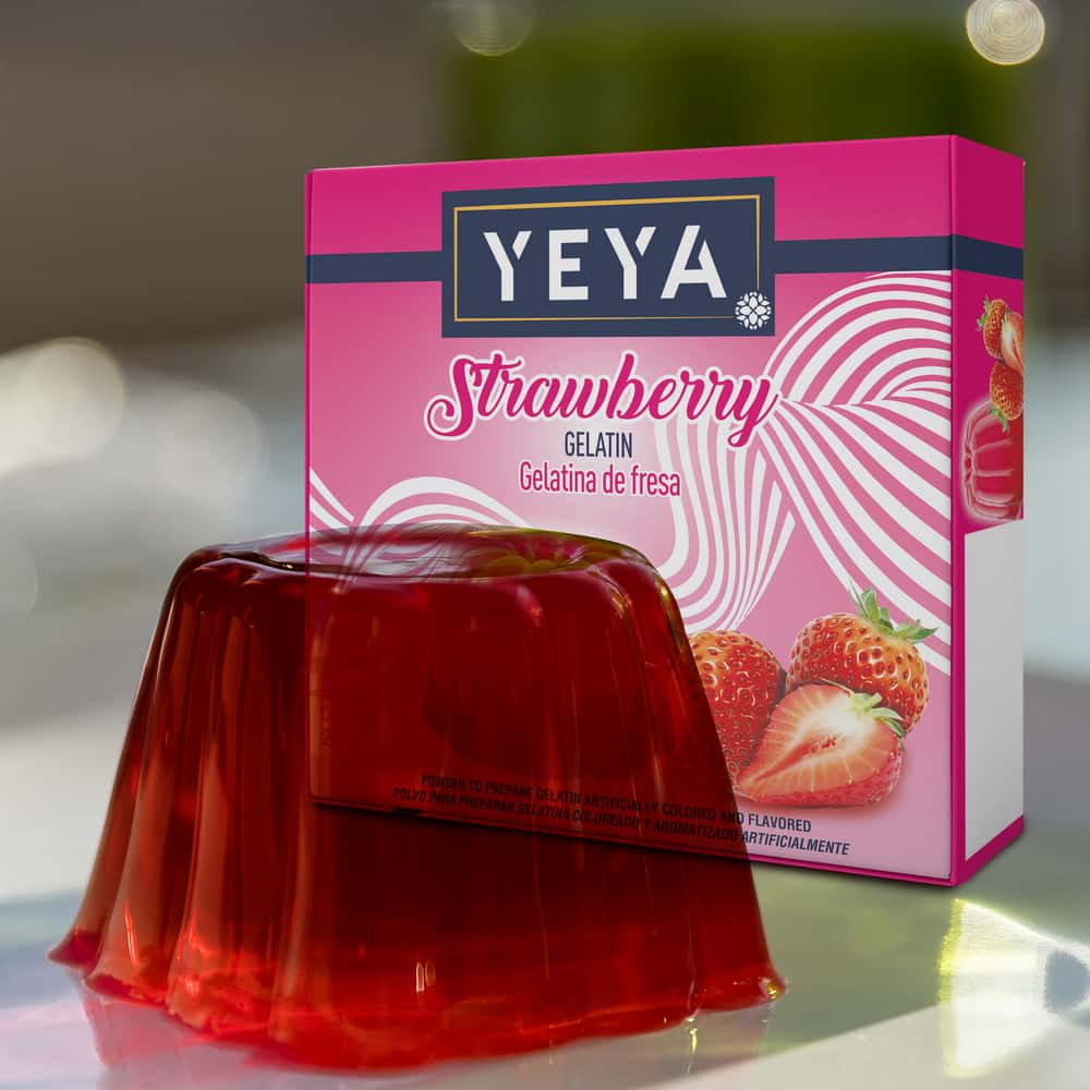 Gelatina sabor fresa YEYA (20 g) - Miniatura 3