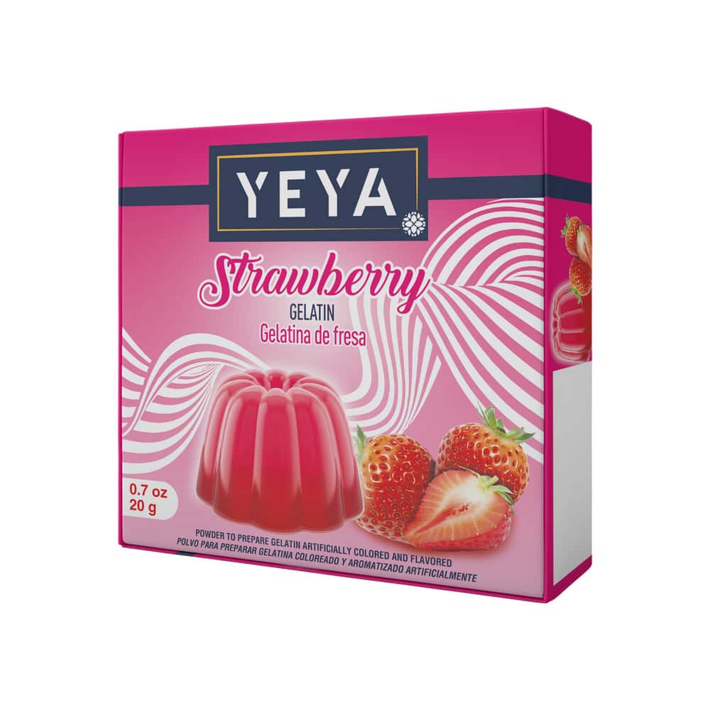 Gelatina sabor fresa YEYA (20 g) - Miniatura 1