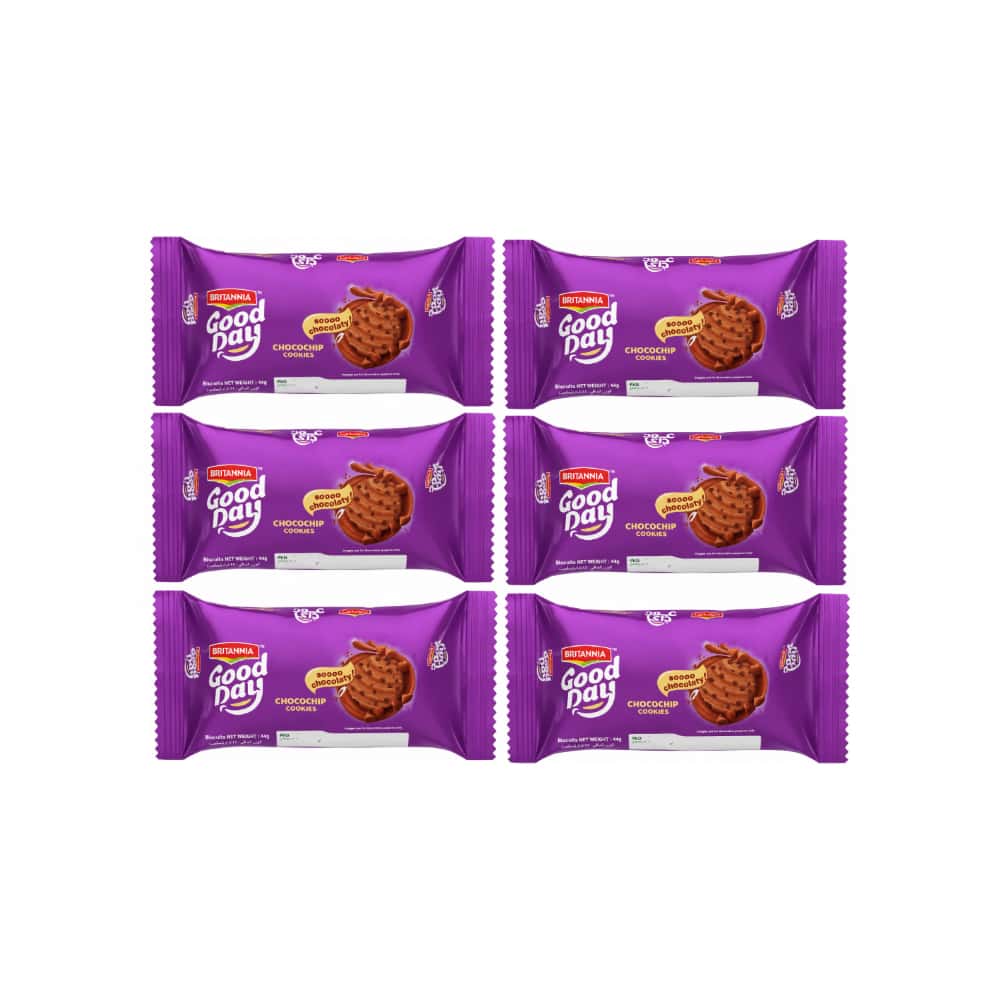 Galletas con chispas de chocolate Britannia Good Day (6 x 44 g / 1.55 oz) - Miniatura 1