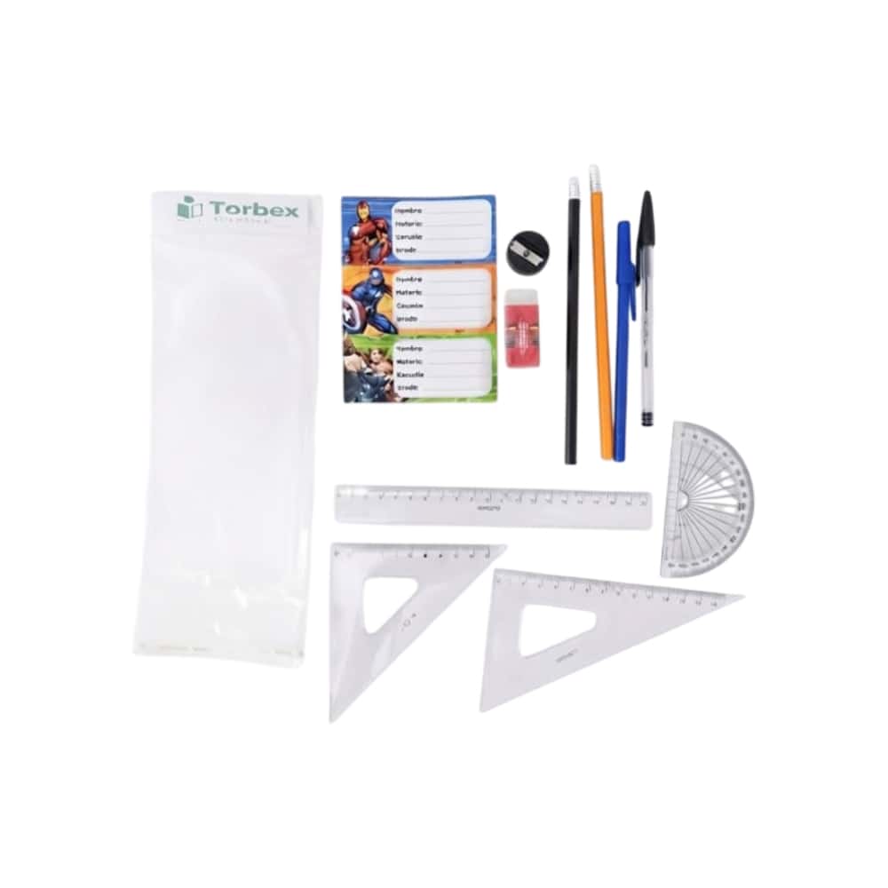 Kit de útiles escolares de geometría Torbex - Miniatura 2