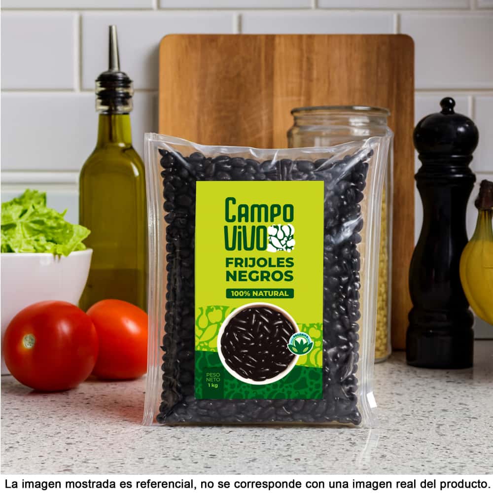 Frijoles negros Campo Vivo (1 kg / 2.2 lb) - Miniatura 5