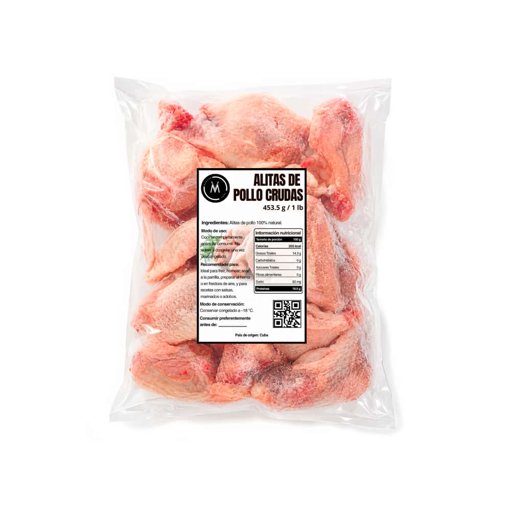 Alitas de pollo crudas Marvan (453.5 g / 1 lb) - Miniatura 2