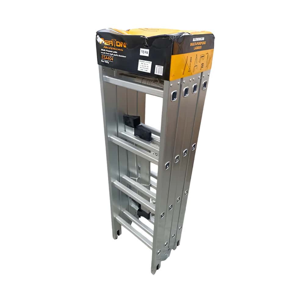Escalera multifuncional de aluminio reforzado de 4 secciones - Miniatura 4