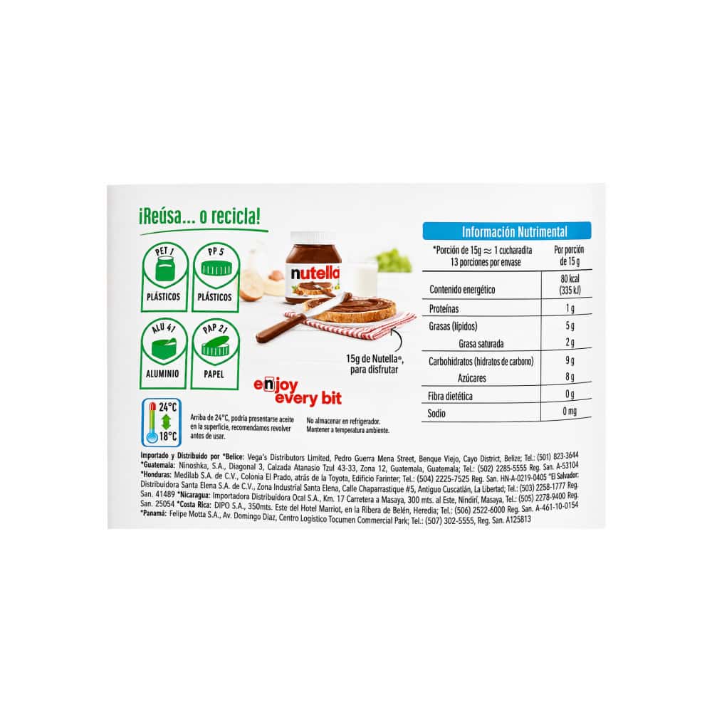 Crema de avellanas con cacao Nutella (350 g / 12.3 oz) - Miniatura 2