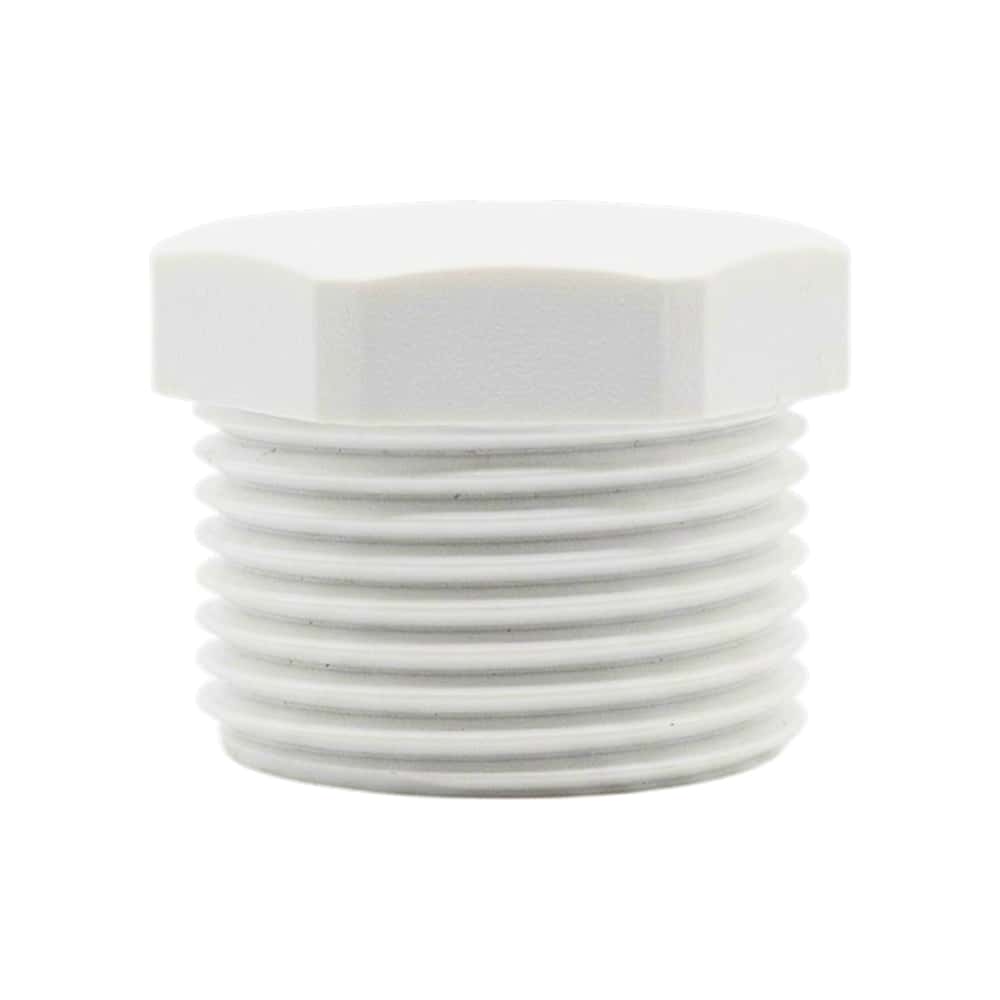 Tapón de PVC blanco - 1 pulgada - Aqua-Q - Miniatura 1