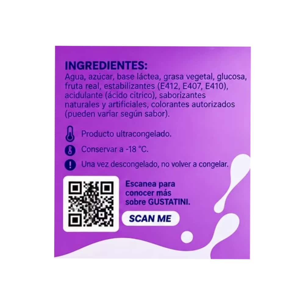 Helado de naranja-piña Gustatini (500 ml) - Miniatura 2