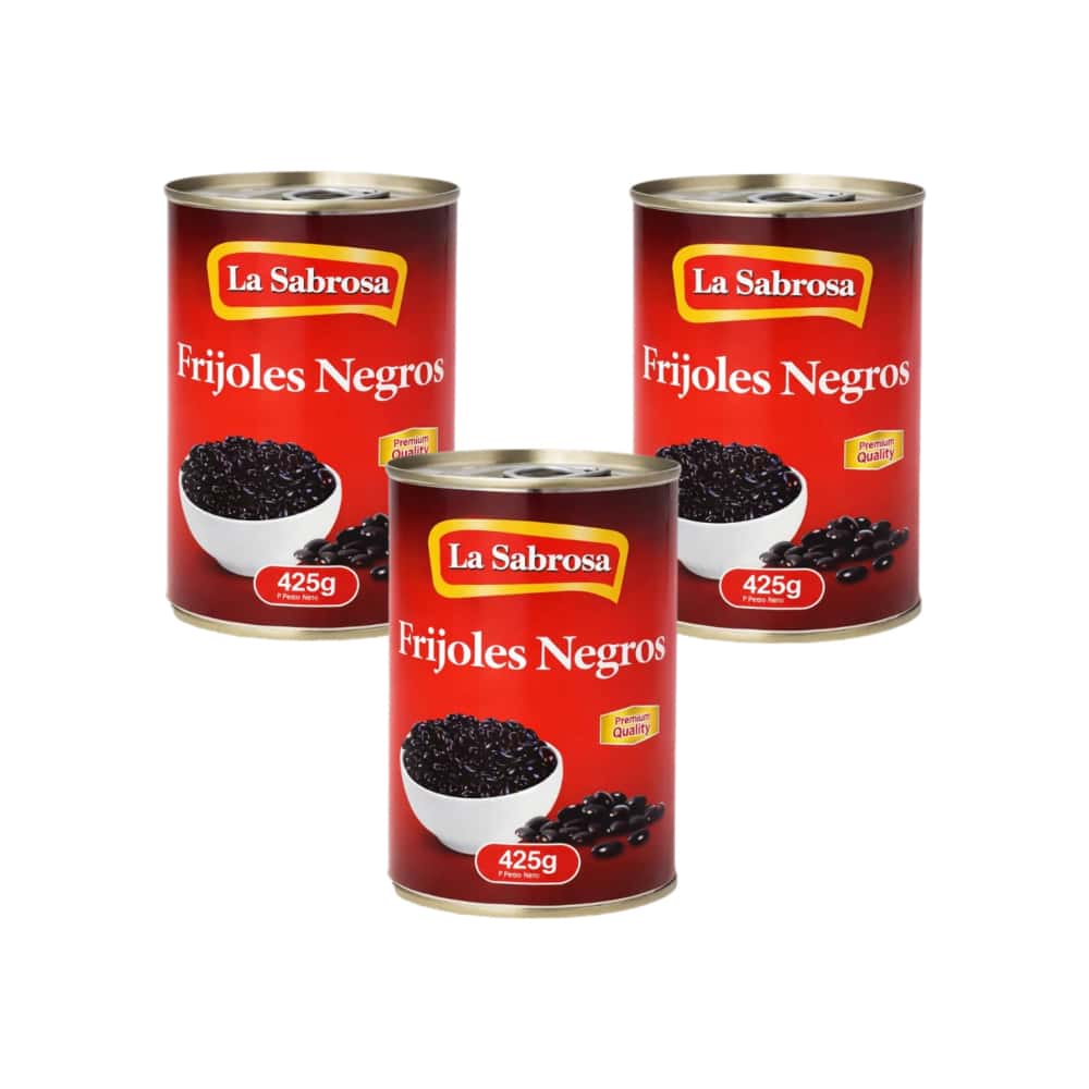 Frijoles negros enlatados La Sabrosa (3 x 425 g / 15 oz) - Miniatura 1