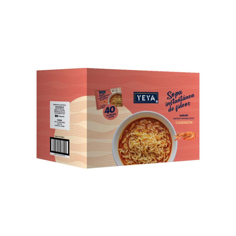 Sopa instantánea de fideos con sabor a camarón YEYA (40 x 75 g / 2.6 oz) - Miniatura 3