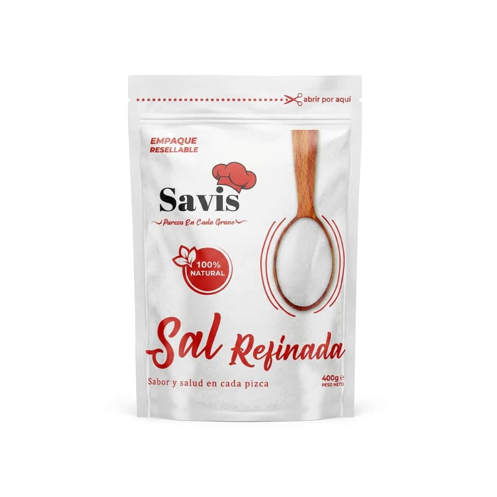 Sal refinada Savis (400 g / 14.1 oz) - Miniatura 1