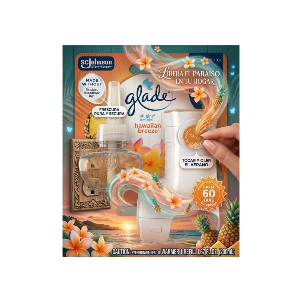 Ambientador eléctrico con aroma a brisa hawaiana Glade (19.8 ml) - Miniatura 4