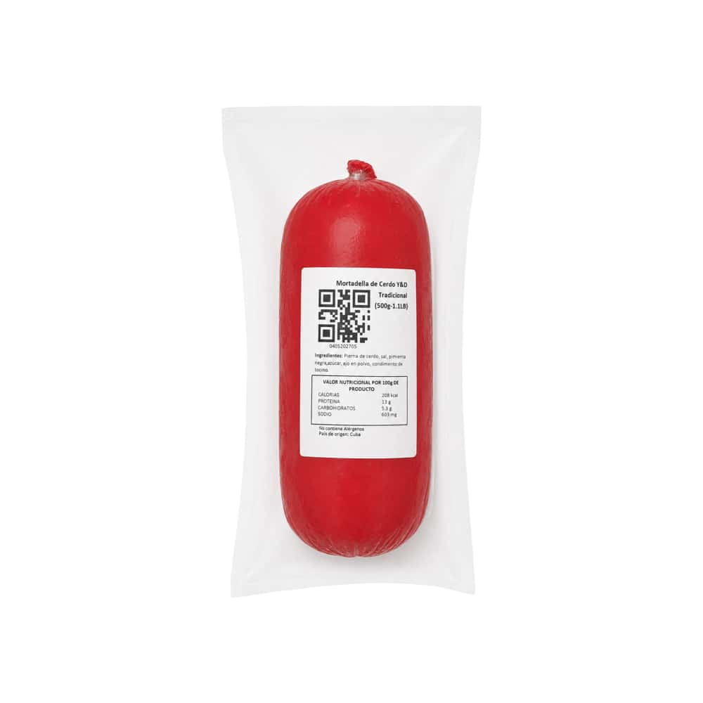 Mortadella de cerdo Tradicional Y&D (500 g / 1.1 lb) - Miniatura 3