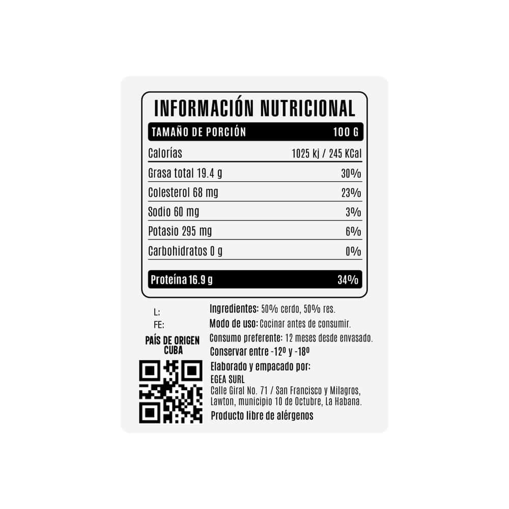 Picadillo mixto de res y cerdo Cosecha Real (500 g / 1.1 lb) - Miniatura 4