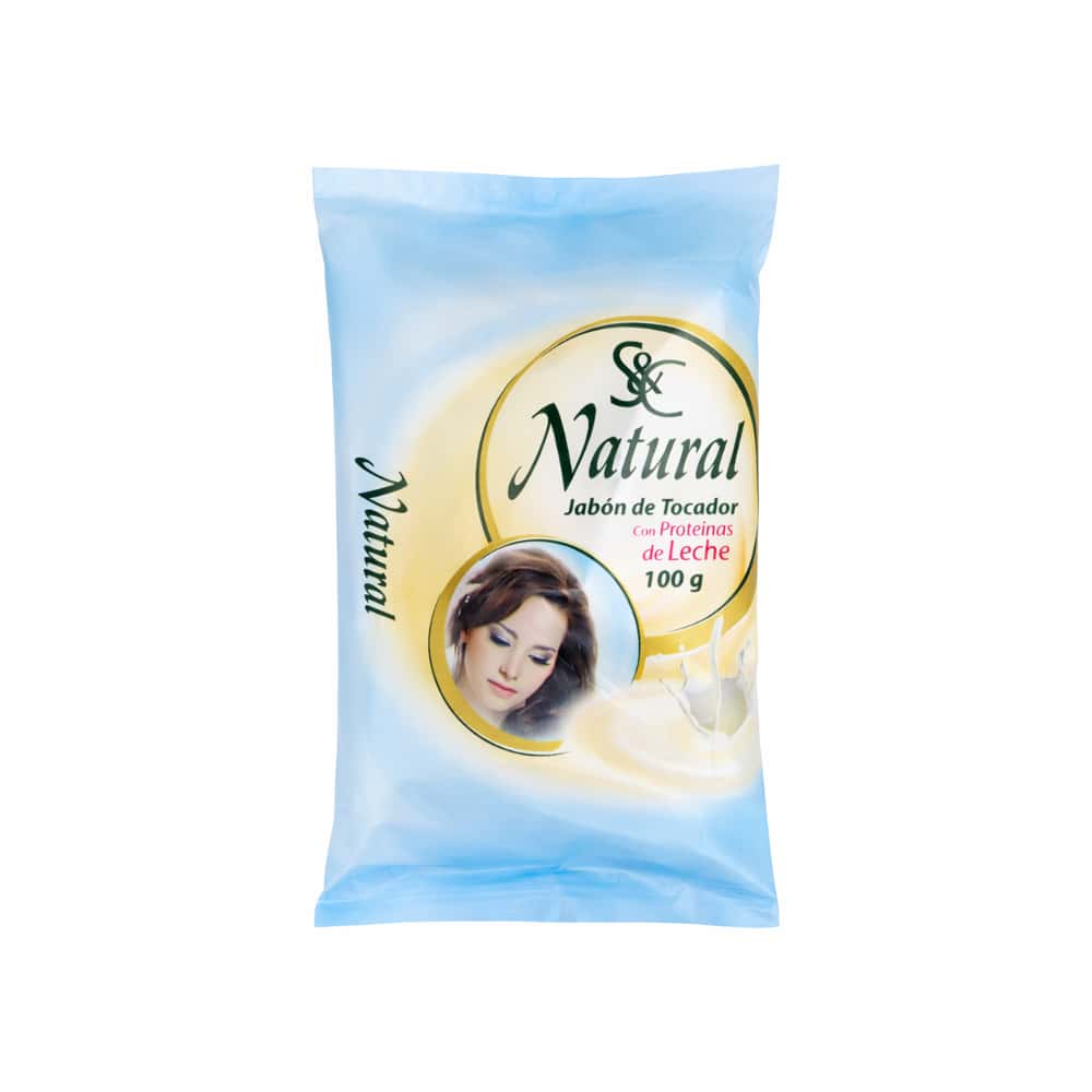 Jabón de tocador con proteínas de leche Natural S&C (100 g / 3.53 oz) - Miniatura 1