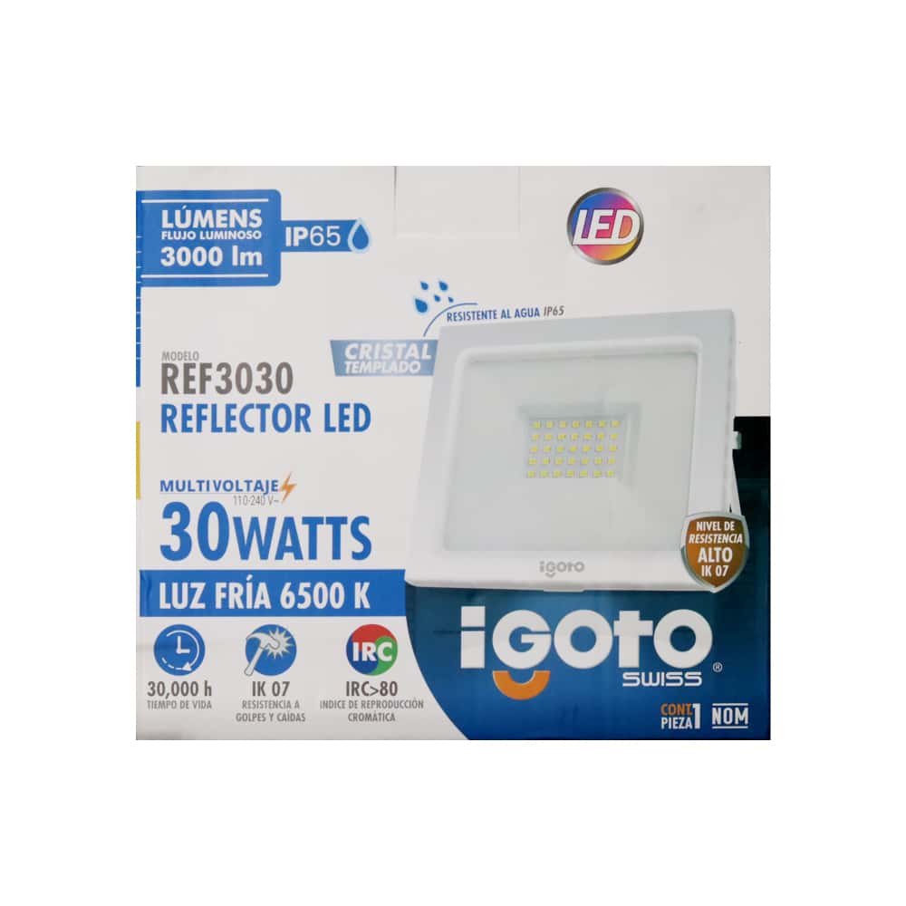 Reflector blanco LED 30 W Igoto REF3030 - Miniatura 6