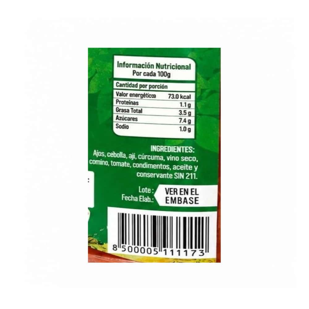 Sofrito con aceite El Roble (550 g / 19.4 oz) - Miniatura 3