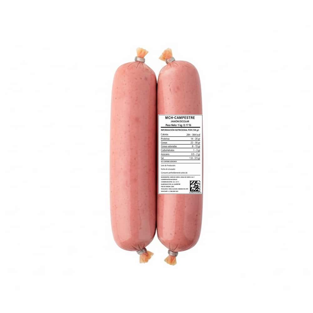 Jamón escolar MCH Campestre (1 kg / 2.17 lb) - Miniatura 1