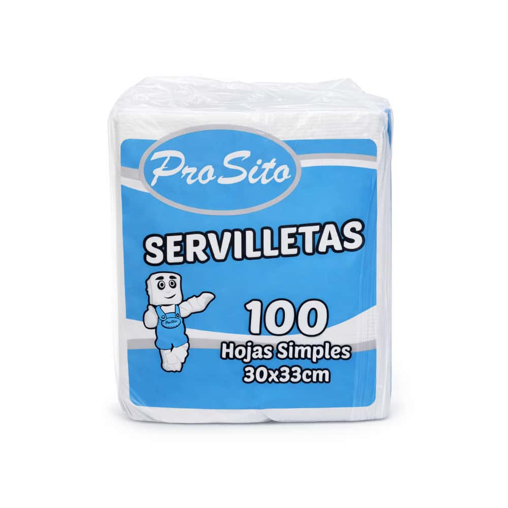 Servilletas hojas simples 30 x 33 cm ProSito (100 U) - Miniatura 1