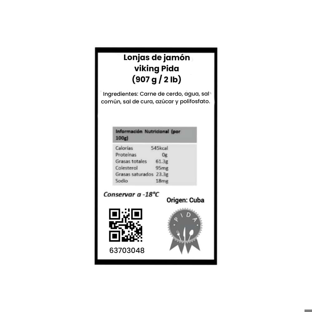 Lonjas de jamón viking Pida (907 g / 2 lb) - Miniatura 3