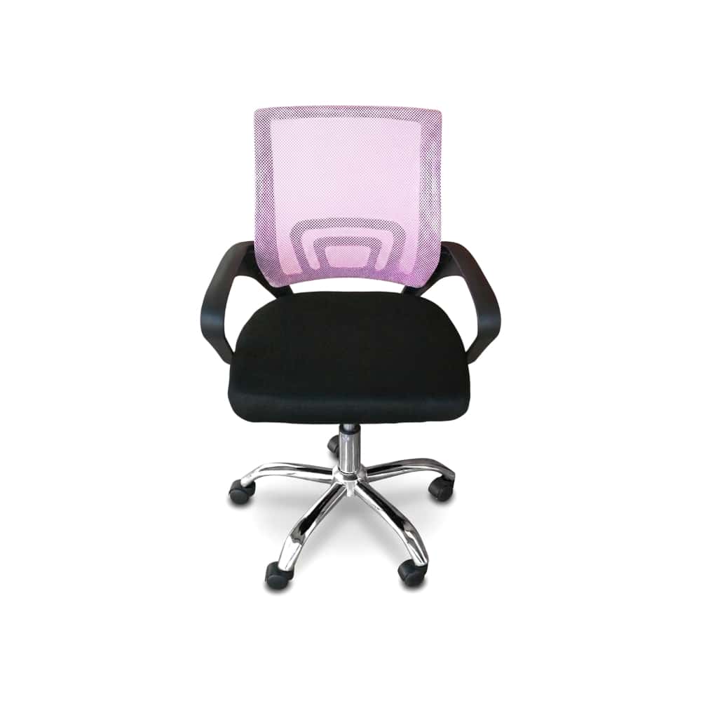 Silla de oficina clásica rosa con respaldo de malla 7House (1 U) - Miniatura 1