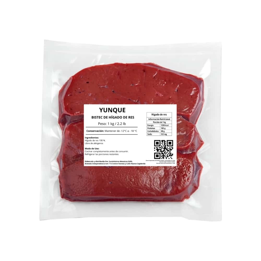 Bistec de hígado de res Yunque (1 kg / 2.2 lb) - Miniatura 2