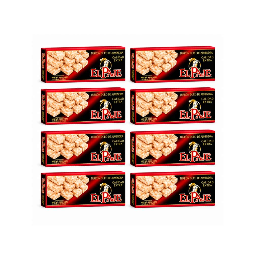 Turrón duro de almendra calidad extra El Paje (8 x 150 g / 5.25 oz) - Miniatura 1