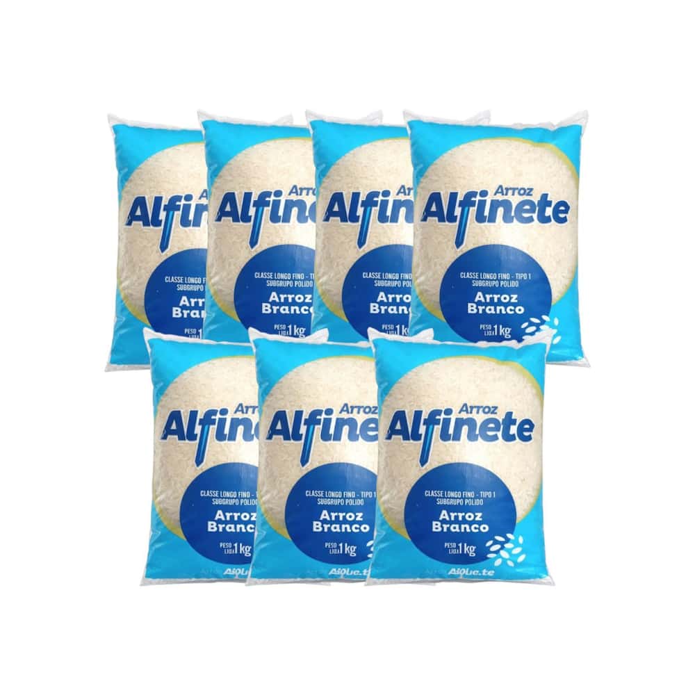Arroz blanco Alfinete (7 x 1 kg / 2.2 lb) - Miniatura 1
