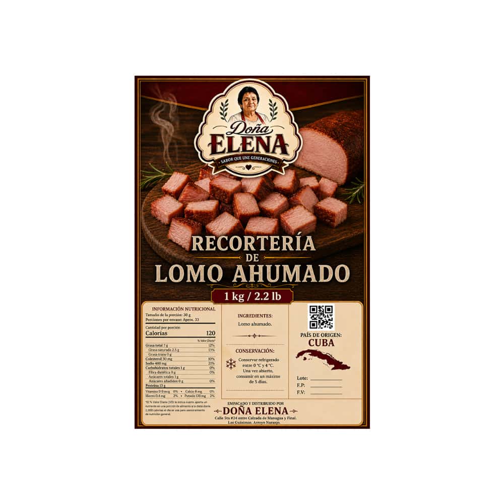 Recortería de lomo ahumado Doña Elena (1 kg / 2.2 lb) - Miniatura 2
