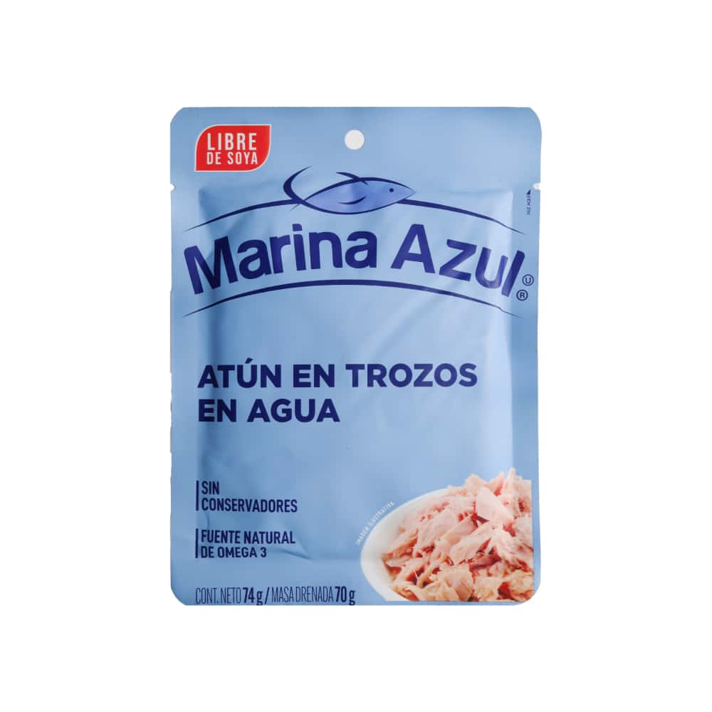 Atún en trozos en agua Marina Azul (74 g / 2.6 oz) - Miniatura 3