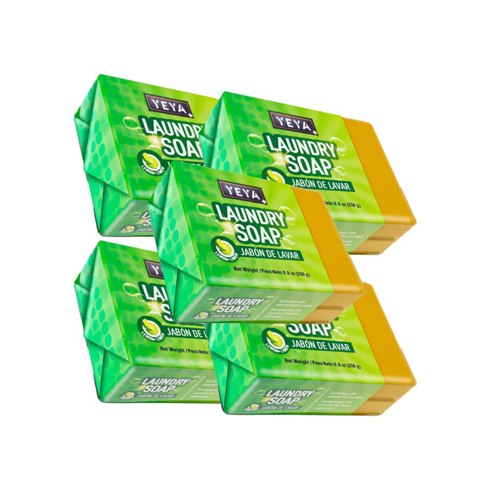 Jabón de lavar con aroma a limón YEYA (5 x 250 g / 8.8 oz) - Miniatura 1