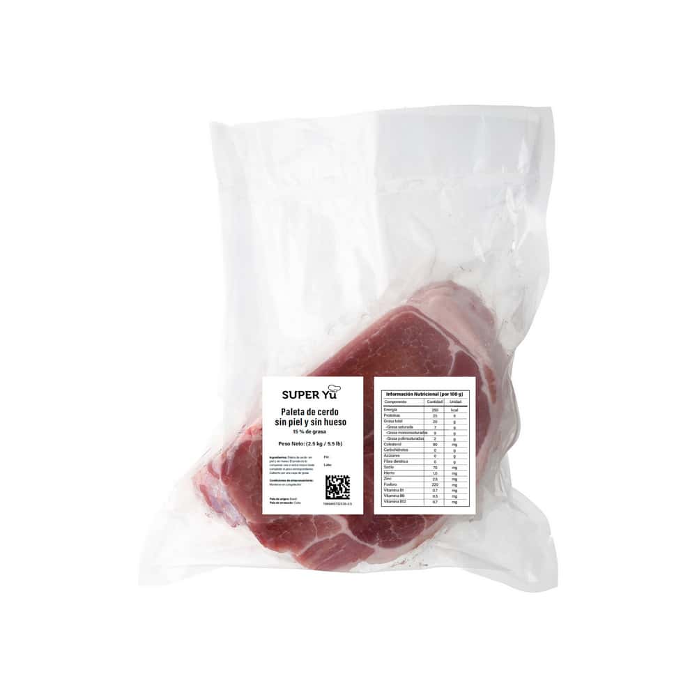 Paleta de cerdo sin piel y sin hueso Super Yu (2.5 kg / 5.5 lb) - Miniatura 4