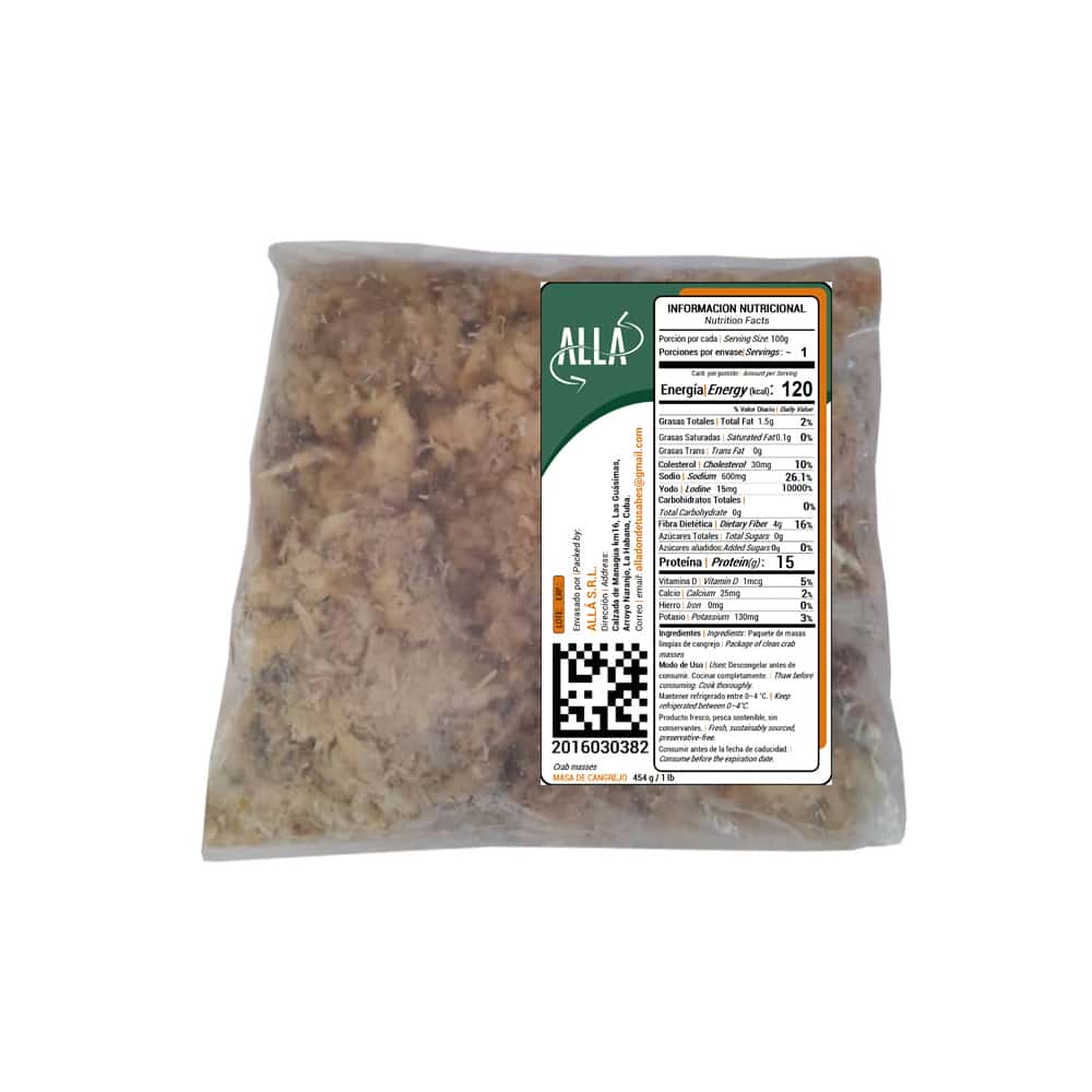Masas de cangrejo Allá (454 g / 1 lb) - Miniatura 3