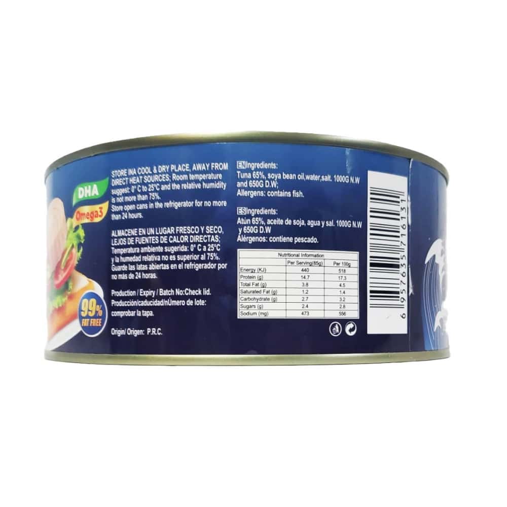Lomitos de atún en aceite Lucy (1 kg / 2.2 lb) - Miniatura 3