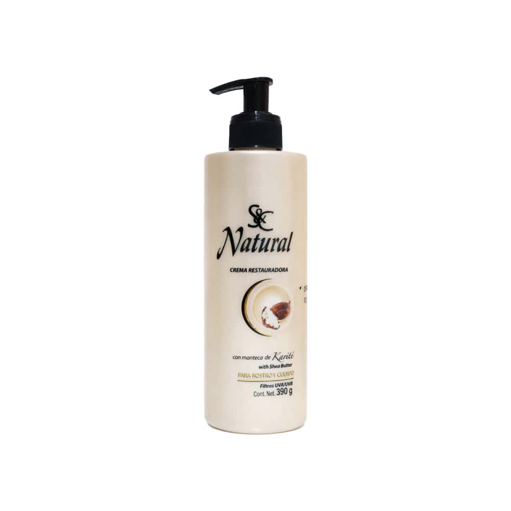 Crema restauradora con manteca de karité para rostro y cuerpo Natural S&C (390 g / 13.8 oz) - Miniatura 1