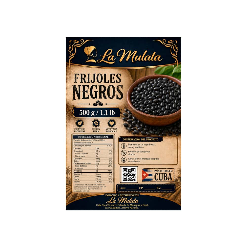 Frijoles negros La Mulata (500 g / 1.1 lb) - Miniatura 2