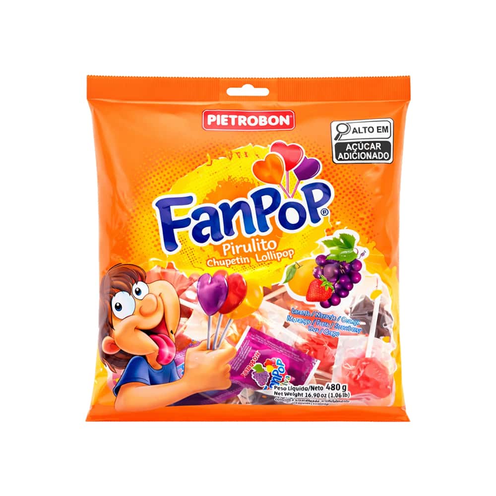 Chupetines sabores surtidos FanPop Pietrobon (480 g / 1.06 lb) - Miniatura 5