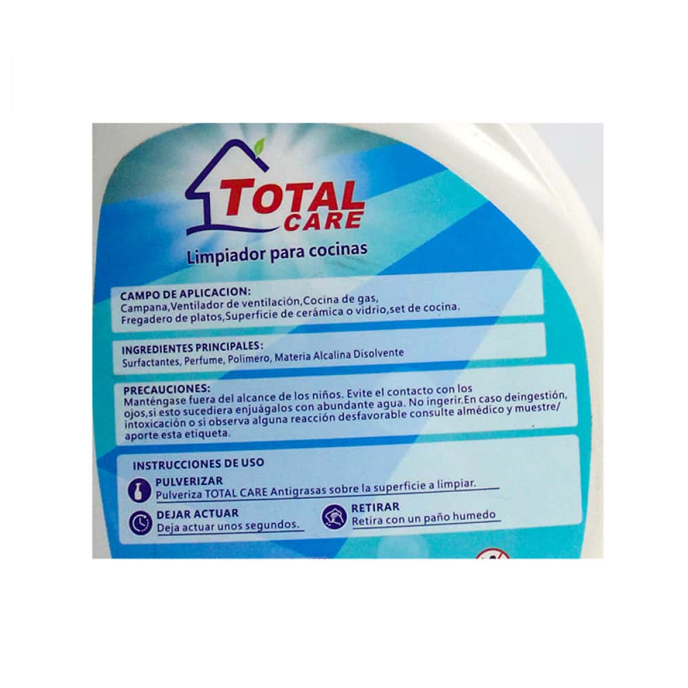 Desengrasante para cocina fragancia limón Total Care (500 ml / 16.9 oz) - Miniatura 3
