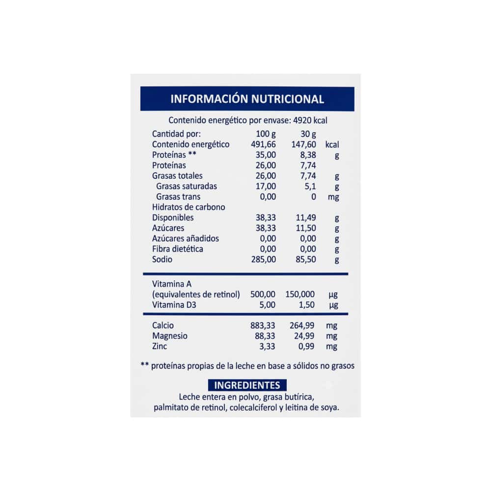 Leche en polvo entera Nubella (1 kg / 2.2 lb) - Miniatura 2