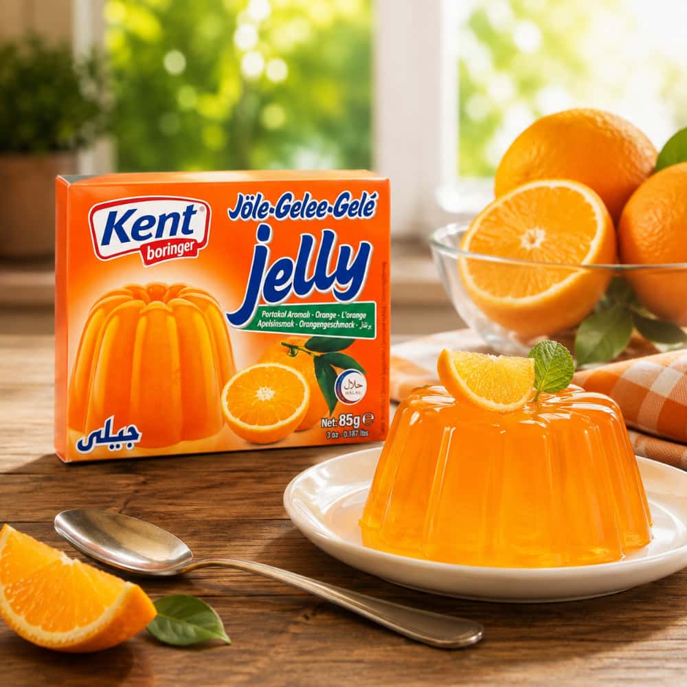 Gelatina con sabor a naranja Kent boringer (85 g / 3 oz) - Miniatura 5