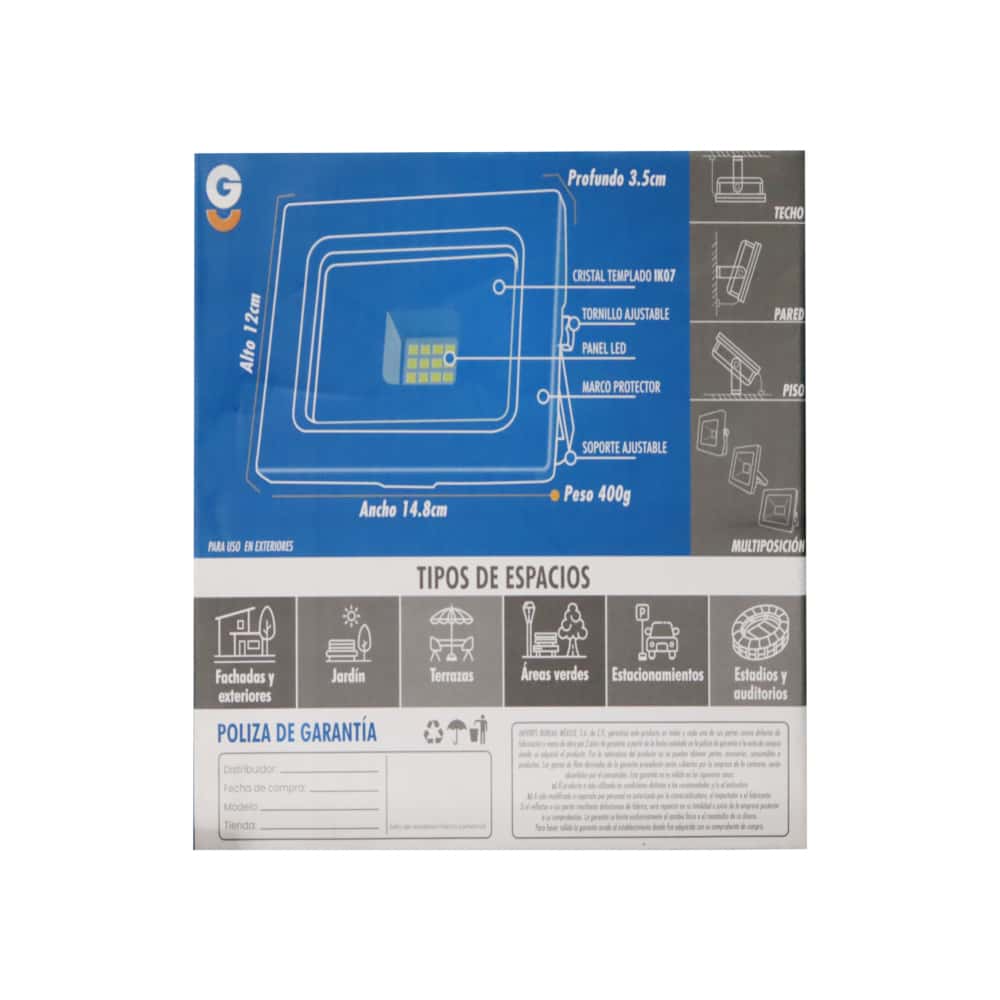Reflector blanco LED 30 W Igoto REF3030 - Miniatura 5