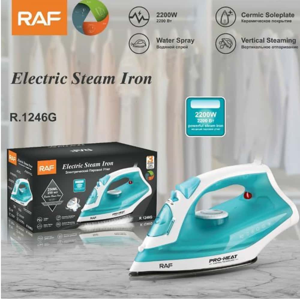 Plancha de vapor eléctrica RAF R1246G - Miniatura 2
