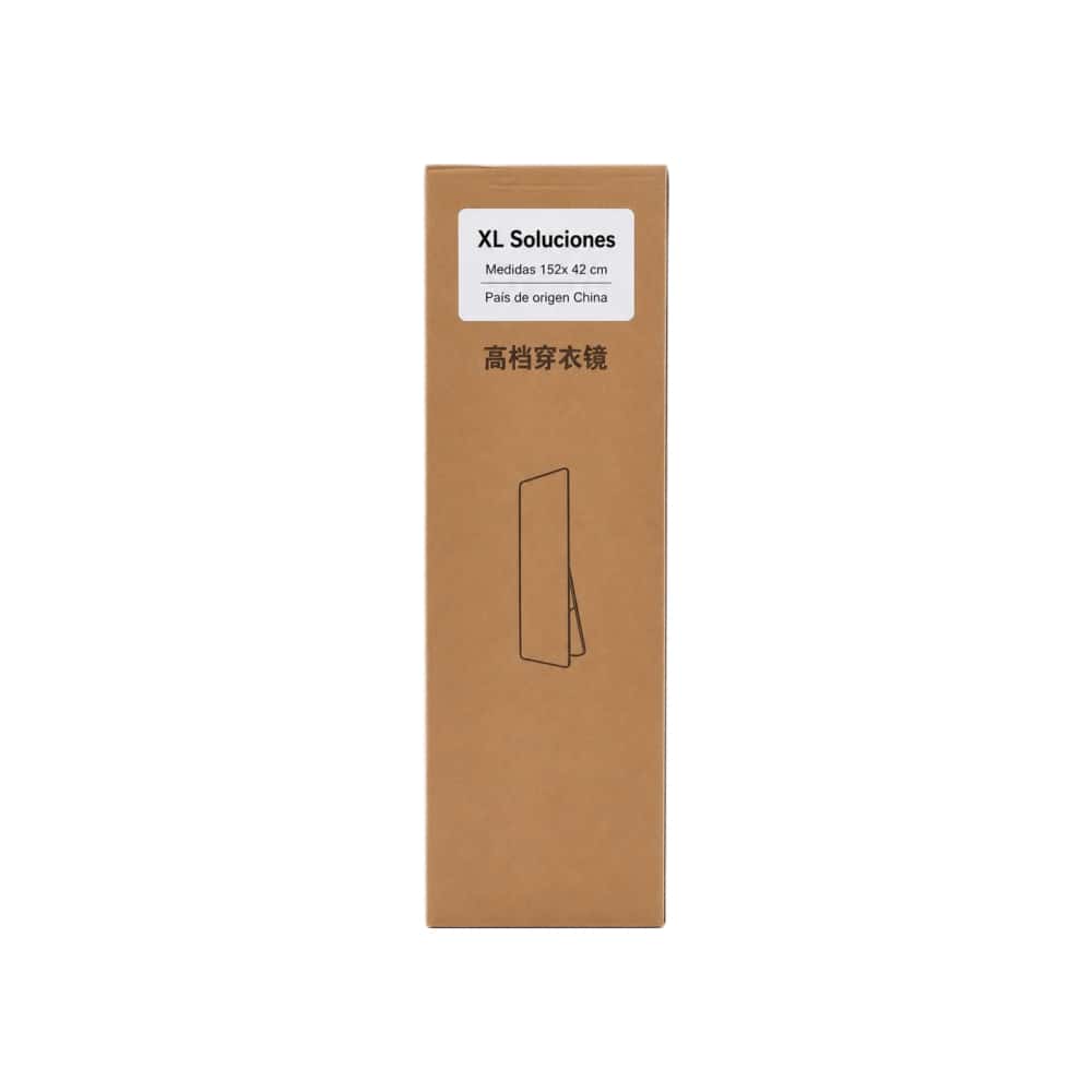 Espejo de cuerpo entero con soporte con borde negro 152 x 142 cm XL Soluciones - Miniatura 3