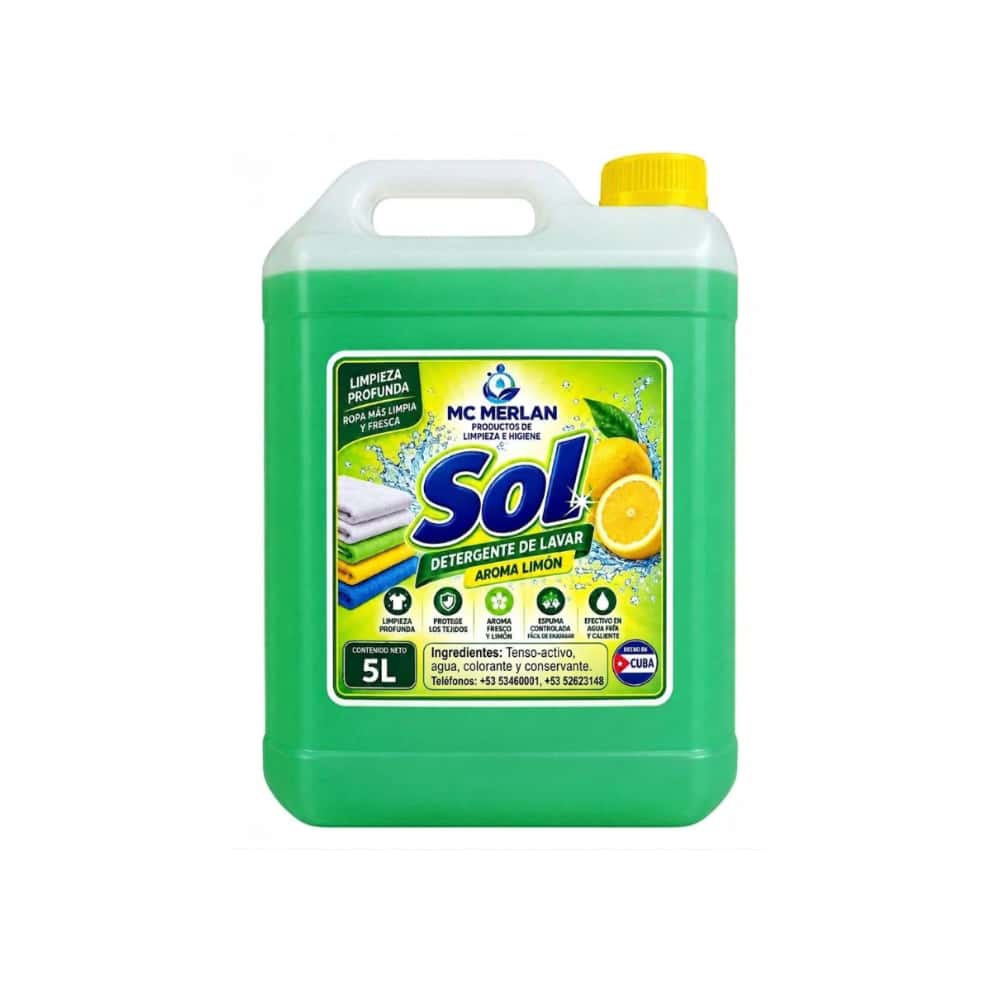 Detergente de lavar con aroma de limón Sol (5 L) - Miniatura 1