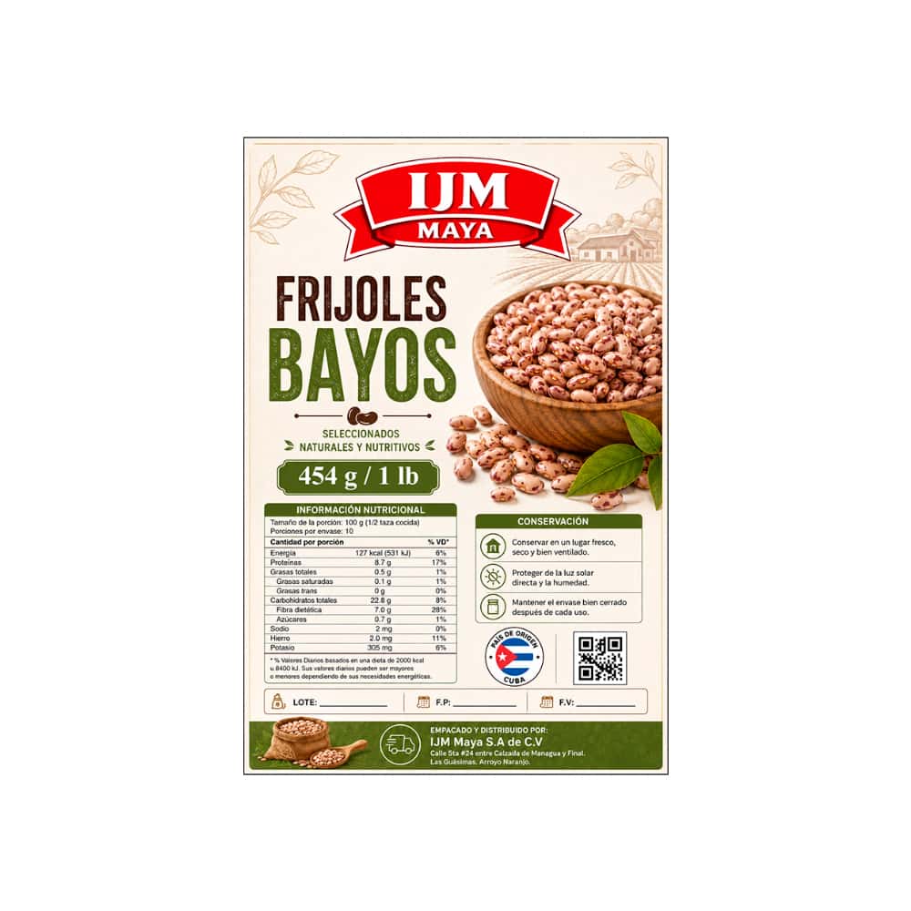 Frijoles bayos IJM Maya (454 g / 1 lb) - Miniatura 2