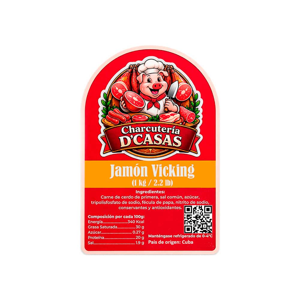 Jamón vicking lasqueado D'Casas (1 kg / 2.2 lb) - Miniatura 2