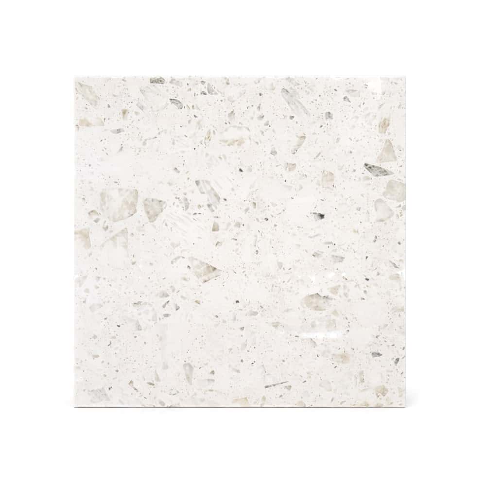 Caja de losas mosaico plateado pulido de porcelana esmaltada 600 mm x 600 mm Malu 363-LT (4 U) - Miniatura 2