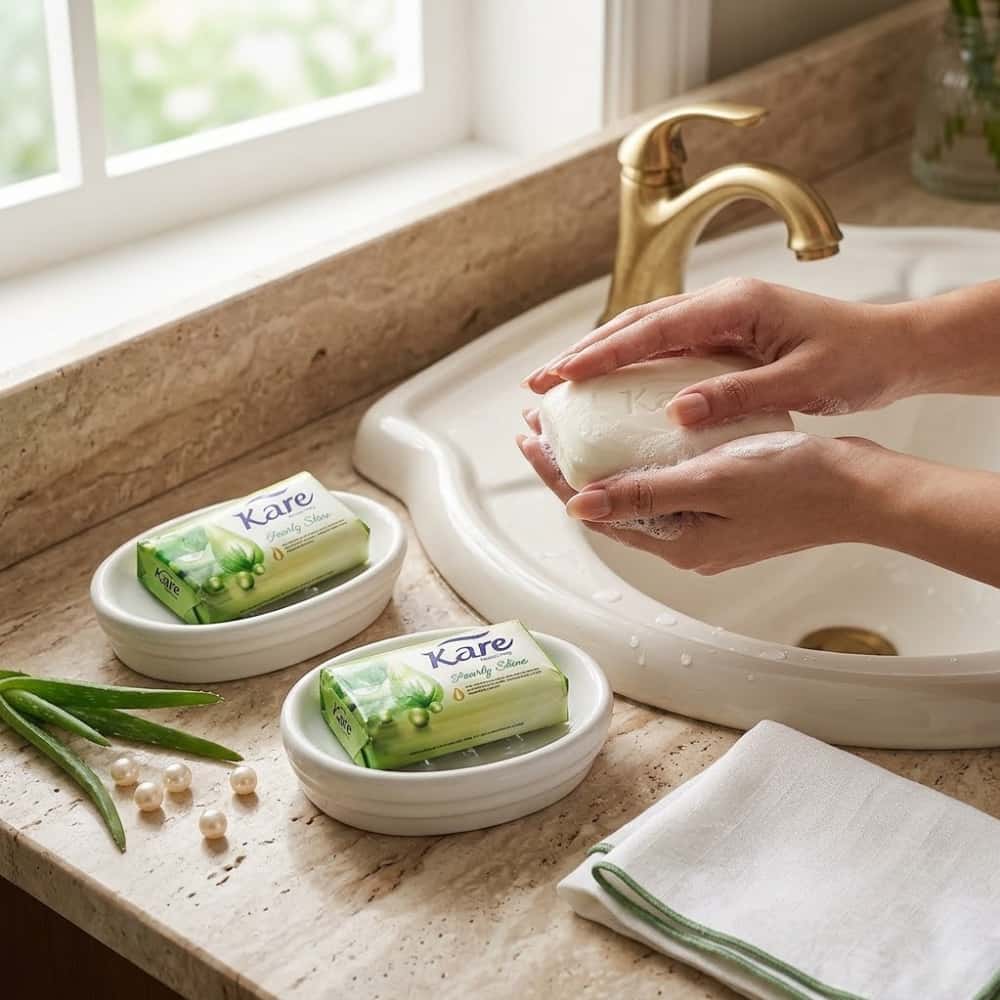 Jabón de tocador brillo nacarado Kare (6 x 75 g / 2.65 oz) - Miniatura 5
