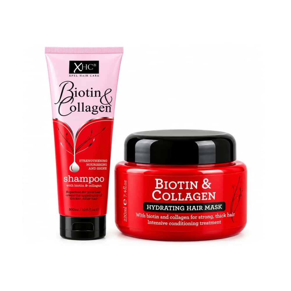 Set de Champú y Mascarilla Capilar Biotina y Colágeno XHC - Miniatura 1
